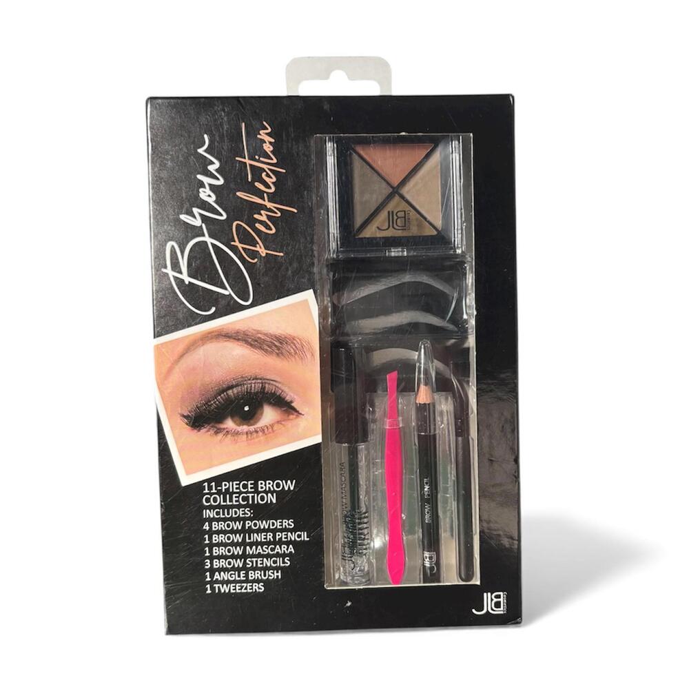 JLB Cosmetics Brow Perfection 11-Piece Eyebrow Collection Brow Set Kit NEW